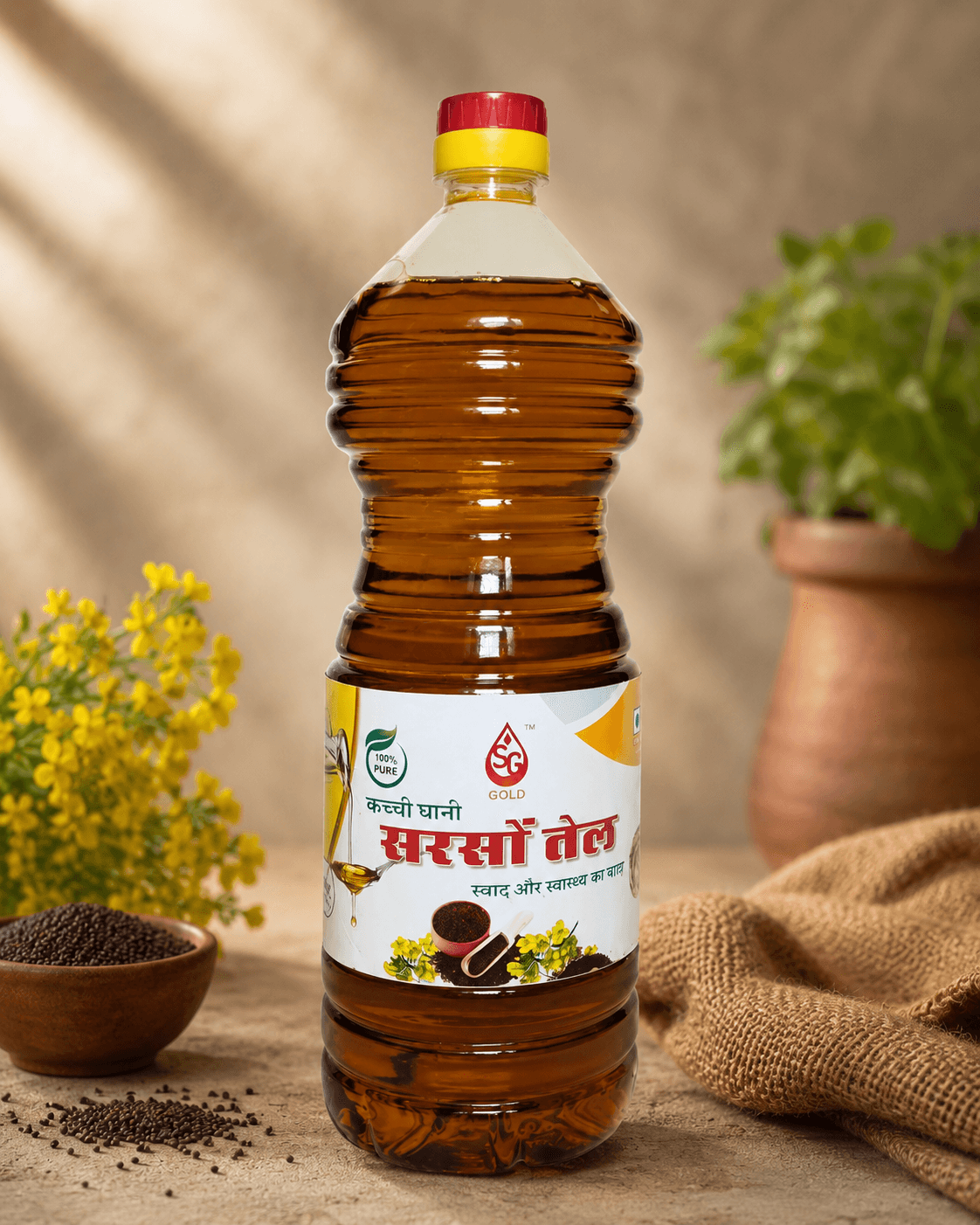Shree Ganesh Tel Ghani Jaipur Kachi Ghani mustard oil