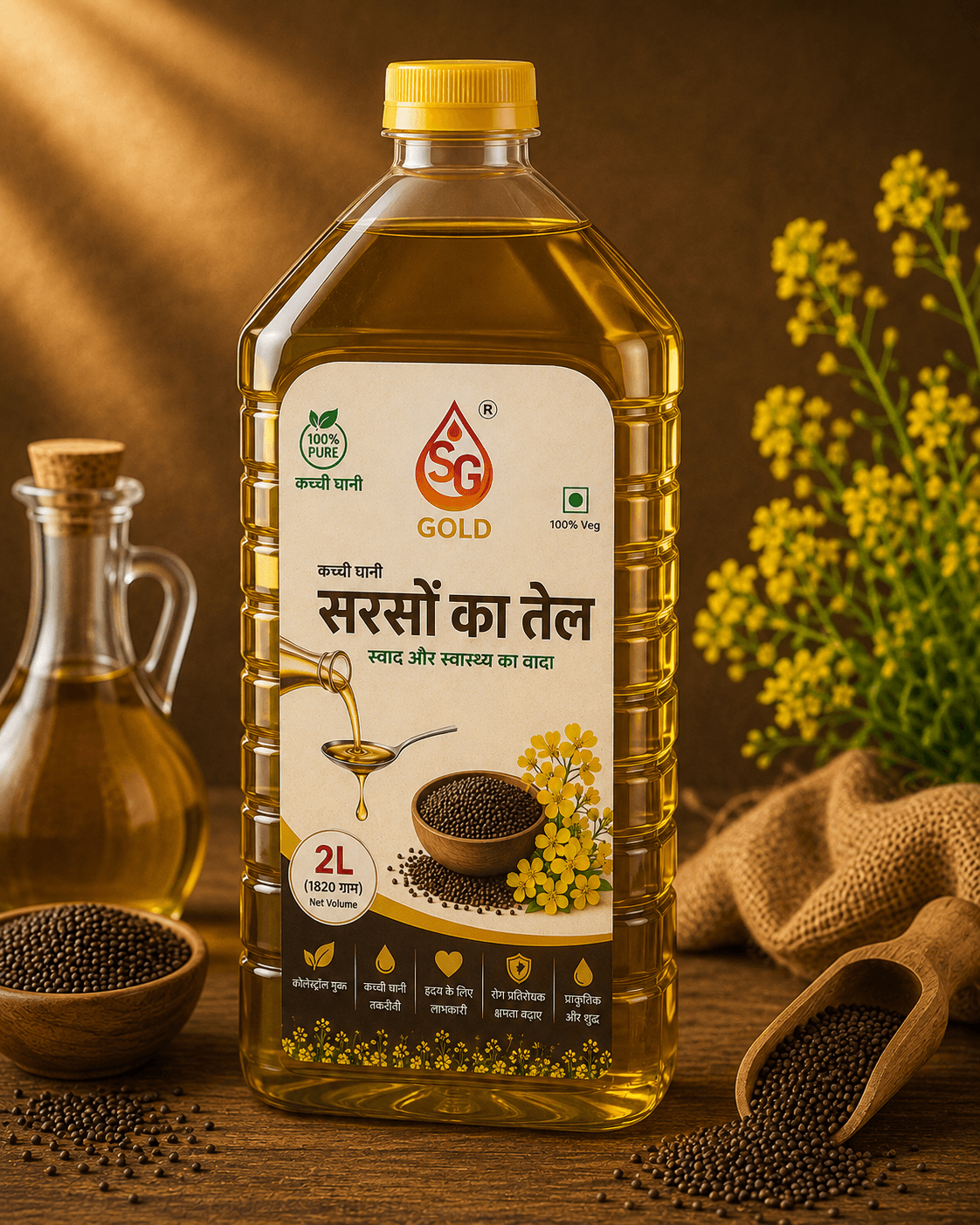 Mustard Oil (Kachi Ghani)