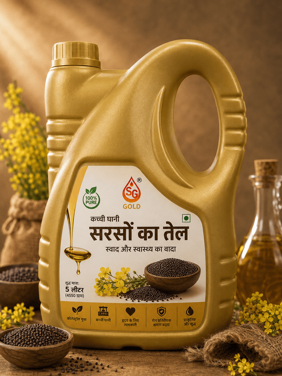 Mustard Oil (Kachi Ghani)